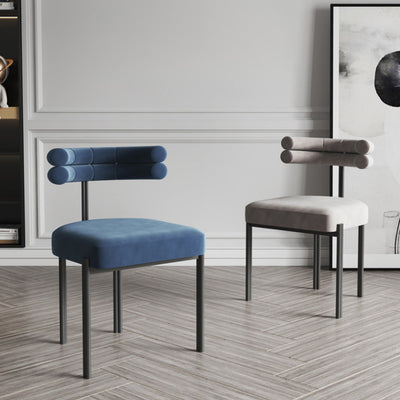 Italian Minimalist Elegant Leisure Chair with Half-Curve Back Design