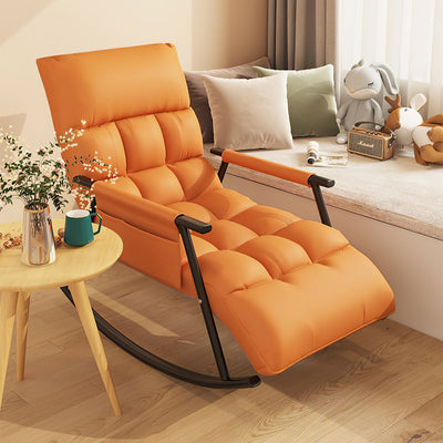Single Reclining Rocking Chair for Living Room with Adjustable Backrest
