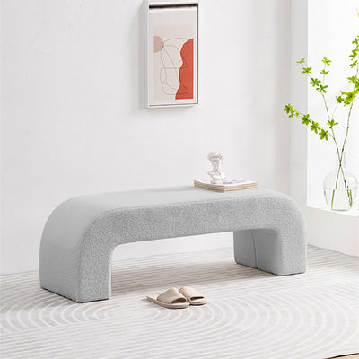 Curved Sofa with Solid Wood, Breathable Mesh & High-Density Foam for Living Room