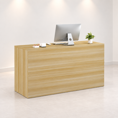 Small Retail Cashier Counter with Storage & Cable Management