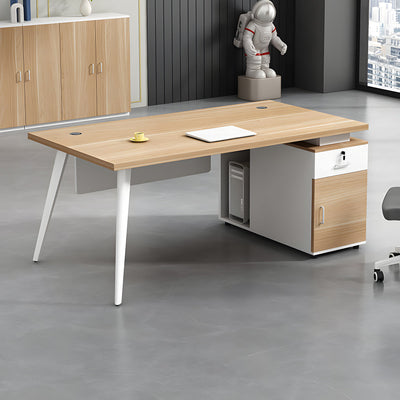 Executive Office Desk with Combination-Lock Storage & Side Storage in executive office setting, BGZ-2089 series