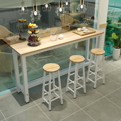 Modern wall-mounted bar table front view